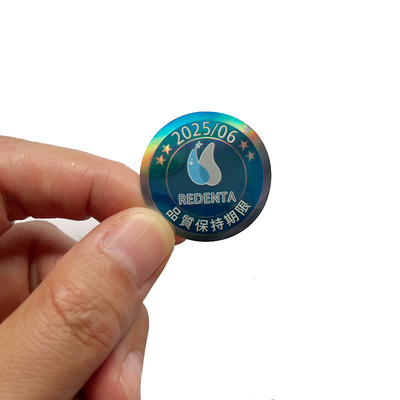 Özel Logo Yapılmış Etiket Holografik Etiket Gökkuşağı Etkisi Özel Hologram Etiket