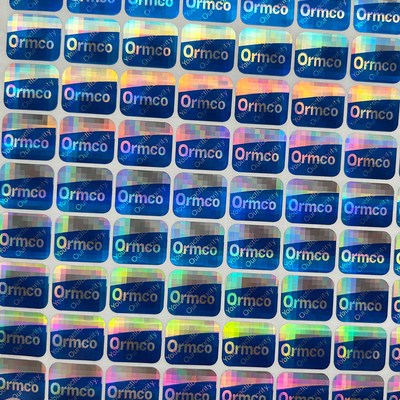 Özel Logo Yapılmış Etiket Holografik Etiket Gökkuşağı Etkisi Özel Hologram Etiket