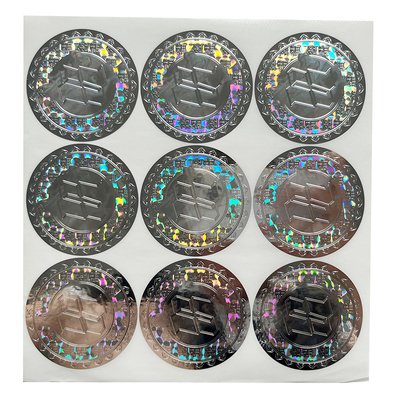 Özel Logo Yapılmış Etiket Holografik Etiket Gökkuşağı Etkisi Özel Hologram Etiket