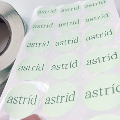 Özel Metin Görüntü Yapışkanlı Baskı Yuvarlak Etiket Etiketleri Suya Dayanıklı Vinil Etiket Rulosu