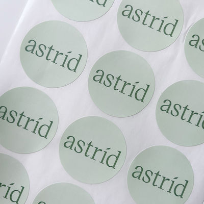 Özel Metin Görüntü Yapışkanlı Baskı Yuvarlak Etiket Etiketleri Suya Dayanıklı Vinil Etiket Rulosu