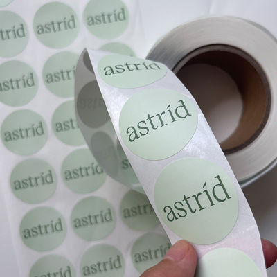 Özel Metin Görüntü Yapışkanlı Baskı Yuvarlak Etiket Etiketleri Suya Dayanıklı Vinil Etiket Rulosu
