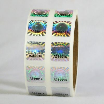 2 * 3cm 2D 3D Hareketli Izgara Güvenlik Hologramı Çıkartmalar