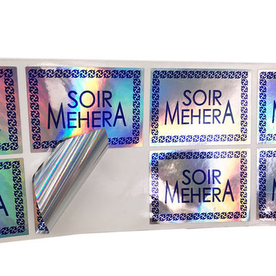 Folyo Baskı CMYK Orijinal Güvenli Hologram Etiket