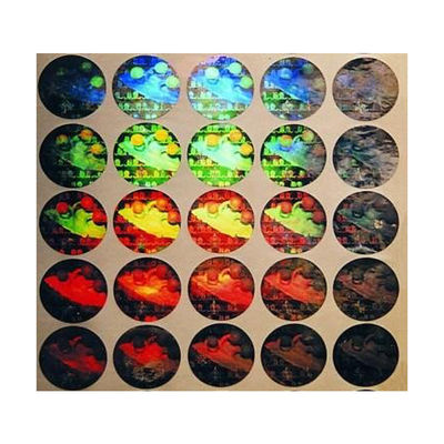 Sertifika için ISO9001 2008 CMYK renkli Güvenlik Hologram Çıkartmalar