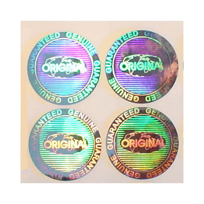 Sertifika için ISO9001 2008 CMYK renkli Güvenlik Hologram Çıkartmalar