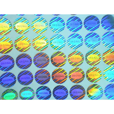 Cam Şişe için Kendinden Yapışkanlı Lazer Holografik Güvenlik Etiketleri
