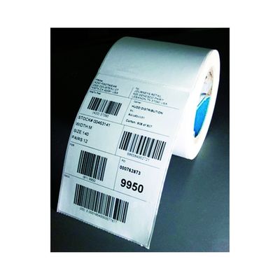 85x11mm Yüksek Yapışkanlı Barkod baskı Özel Nakliye Etiketleri