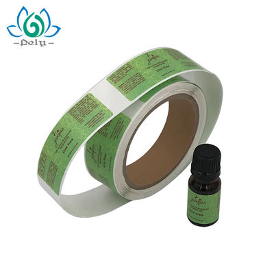 Su geçirmez 76mm Çekirdek Boyutu Amber Şişe Yapışkanlı Vinil Çıkartmalar