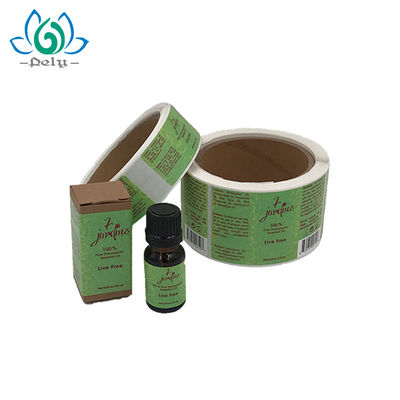 Su geçirmez 76mm Çekirdek Boyutu Amber Şişe Yapışkanlı Vinil Çıkartmalar