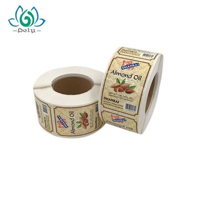 Su geçirmez Yapıştırıcı Gıda Konteyner Etiketleri UV Gıda Güvenli Çıkartmalar