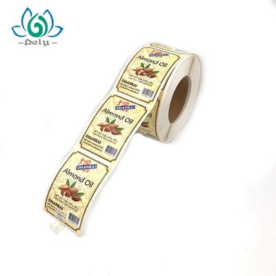 Su geçirmez Yapıştırıcı Gıda Konteyner Etiketleri UV Gıda Güvenli Çıkartmalar
