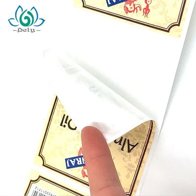 Su geçirmez Yapıştırıcı Gıda Konteyner Etiketleri UV Gıda Güvenli Çıkartmalar
