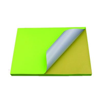 Renkli A4 Premium% 100 Odun Hamuru Yüksek Yapışkanlı Etiket Kağıdı Letter Boyutlu Vinil Etiket Kağıdı