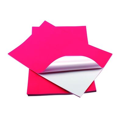Renkli A4 Premium% 100 Odun Hamuru Yüksek Yapışkanlı Etiket Kağıdı Letter Boyutlu Vinil Etiket Kağıdı