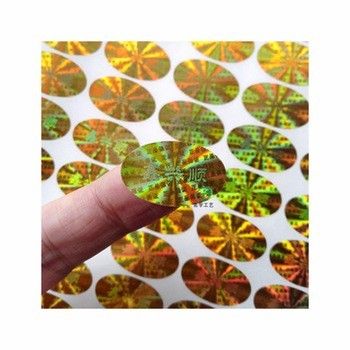 Sahteciliğe Karşı Parlak Laminasyon Otantik Hologram Çıkartmalar