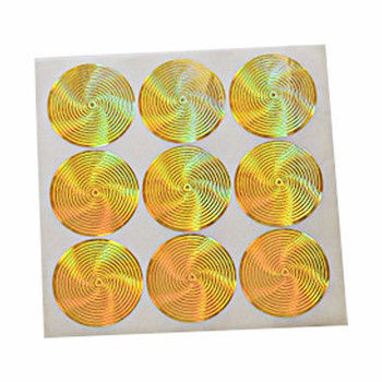 ISO9001 2008 CMYK Renkli Gümüş Hologram Etiket, Özel Güvenlik Hologram Çıkartmalar