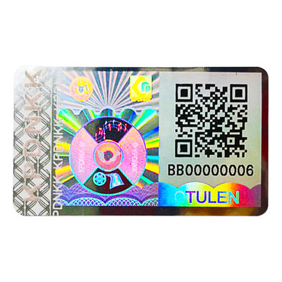Vinil QR Kodu Hologram Sabotaj Belirgin Güvenlik Etiketleri
