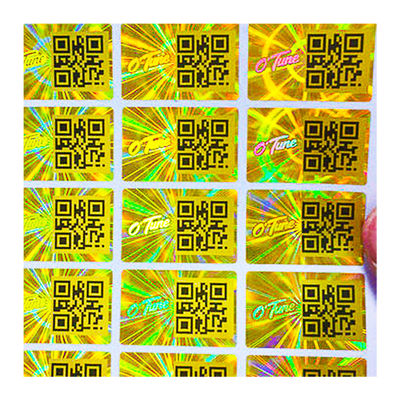 Vinil QR Kodu Hologram Sabotaj Belirgin Güvenlik Etiketleri