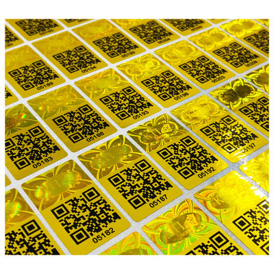 Vinil QR Kodu Hologram Sabotaj Belirgin Güvenlik Etiketleri