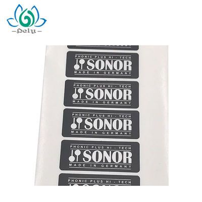 Aptal Siyah CMYK PET Etiket Baskı Özel Kendinden Yapışkanlı