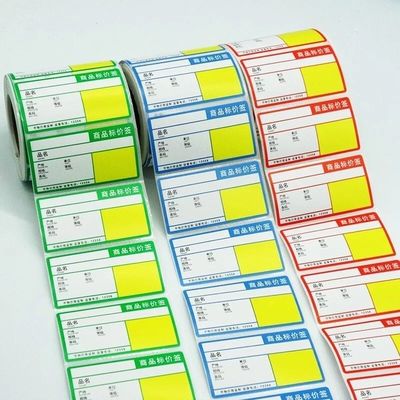 Bakkal Mağazaları için Fleksografik CMYK Süpermarket Raf Etiketi Raf Etiketleri