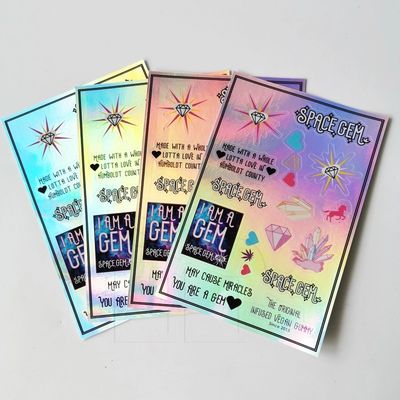 Holografik Vinil Sabotaj Mühür Çıkartmalar