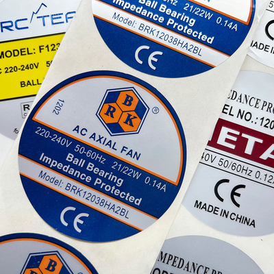 60mm 40mm Suya Dayanıklı Kalıp Kesim Etiketleri Parlak Kendinden Yapışkanlı Etiket Kağıt Rulosu
