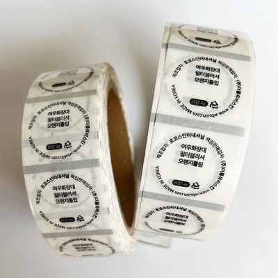 40mm Yuvarlak Şeffaf Vinil Parlak Kendinden Yapışkanlı Etiket Ruj Şeffaf Kendinden Yapışkanlı Etiketler