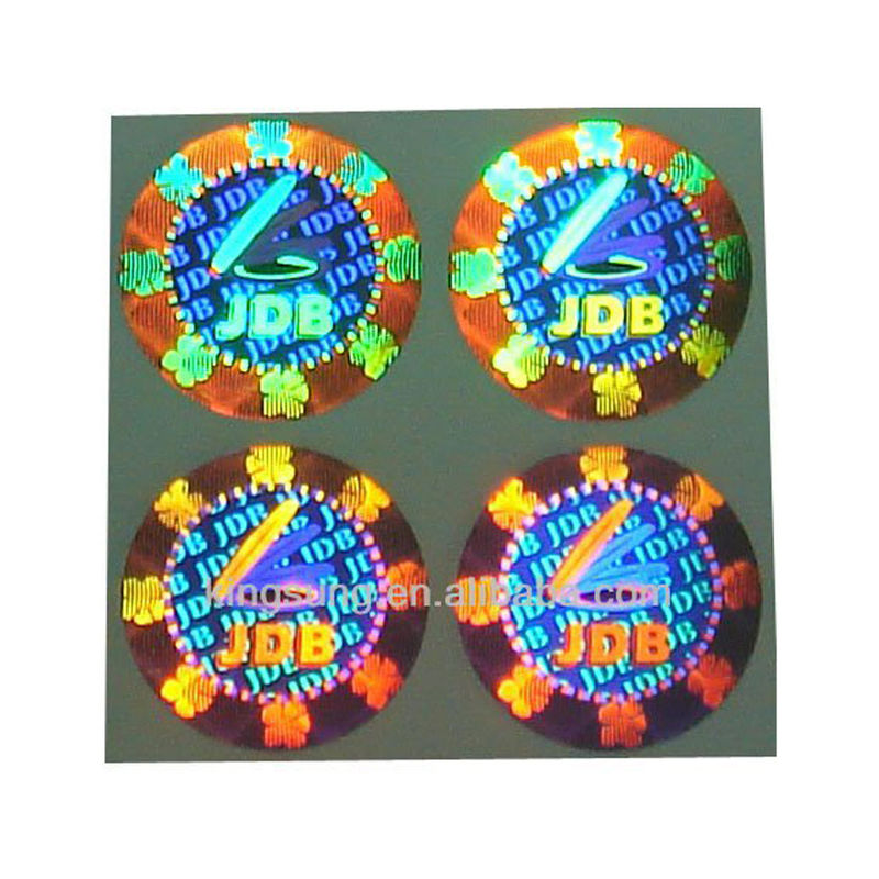Sertifika için ISO9001 2008 CMYK renkli Güvenlik Hologram Çıkartmalar