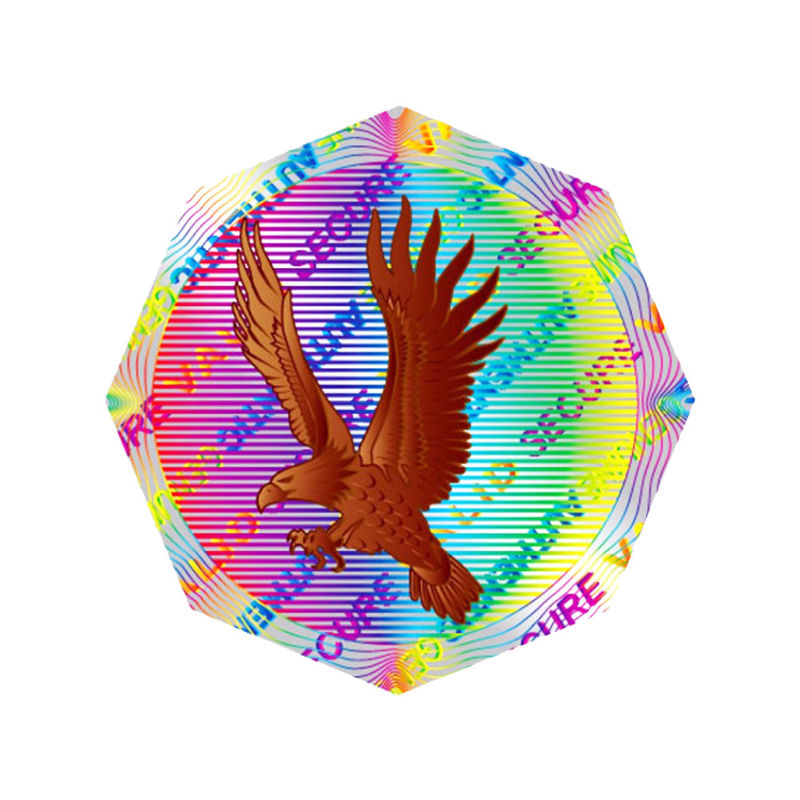 ISO9001 2008 CMYK Renkli Gümüş Hologram Etiket, Özel Güvenlik Hologram Çıkartmalar